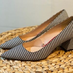 Black & white shoes.